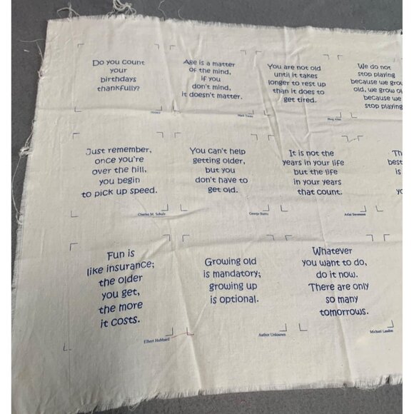 Easy As Pie Designs 2004 Quilting Fabric Panel with Inspirational Quotes - Picture 2 of 7